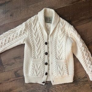 Aran wool sweater